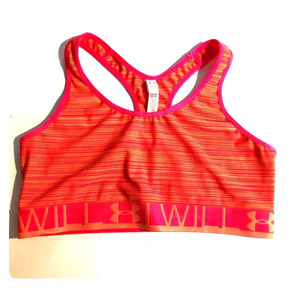 Under Armour Other - UNDER ARMOUR Orange-Pink Athletic SPORTS BRA L